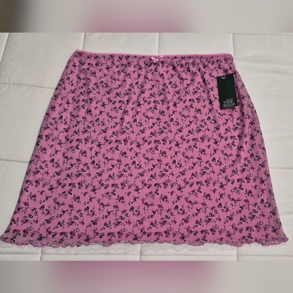 Wild Fable Pink Floral Skirt